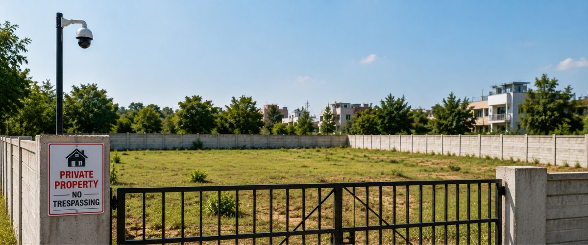 How to Protect a Vacant Plot from Encroachment