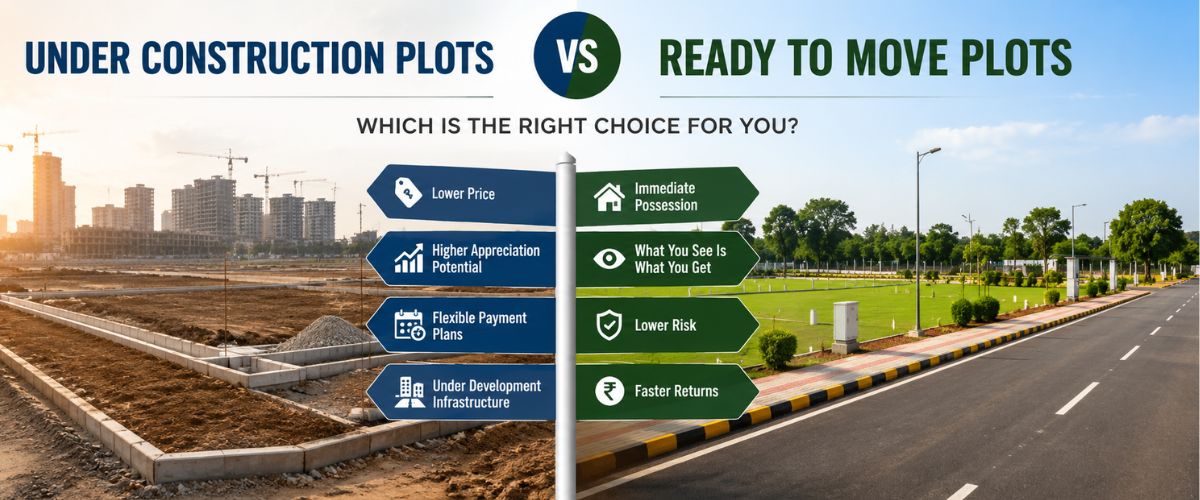 Under-Construction vs Ready Plots: Benefits and Drawback